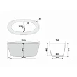 Акриловая ванна Delice Rondo DLR440104W 170х76 белая матовая - превью 1