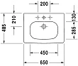 Раковина Duravit D-Code 03426500002 65 см - превью 1