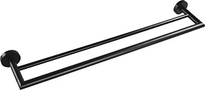 Полотенцедержатель Bemeta Dark 104204050 двойной, черный