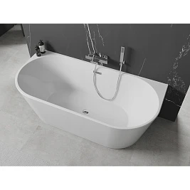 Акриловая ванна Frank F6163 White пристенная