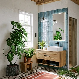 Мебель для ванной Aqwella Craft 100 подвесная, дуб балтийский