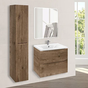 Мебель для ванной Vincea Mia 600 подвесная, 2 ящика, V.Oak