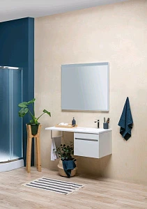 Тумба с раковиной Aquanet Токио 110 R подвесная (1 ящик)