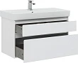 Тумба с раковиной Aquanet Nova Lite 100 белый (2 ящика) - превью 2