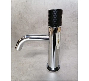 Смеситель Boheme Stick 121-CRB для раковины, chrome diamond black