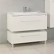 Тумба для комплекта Aquaton Мадрид 100 М белая с ящиком - превью 2