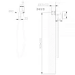 Смеситель Abber Weiss Insel AF8025B с гигиеническим душем, черный матовый - превью 1