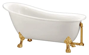 Акриловая ванна BelBagno BB06-1700-ORO ножки золото