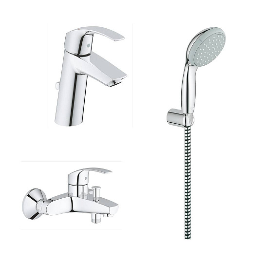 Комплект для ванной Grohe Eurosmart 124470 3 в 1