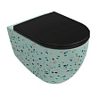 Унитаз подвесной Isvea Infinity 10NF02001SV-2T-TRZ безободковый, мятно-зеленый матовый (Terrazzo)