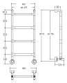 Водяной полотенцесушитель Margaroli Sereno 482-4/M (MA0482NN0401CR) - превью 2