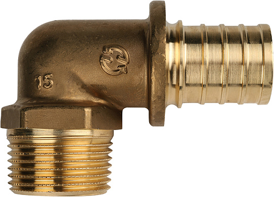 Угольник Stout SFA 0005 32xR 1&quot;, с наружной резьбой, аксиальный