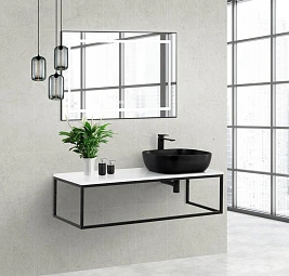 Мебель для ванной BelBagno Kraft 120 R черная