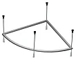 Каркас для ванны Alpen 140x140 - превью 1
