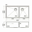 Мойка кухонная Omoikiri Taki 85-2-LB-U/IF SIDE LG, светлое золото - превью 1