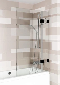 Шторка на ванну Riho Scandic NXT X109V 95x150 R черный