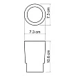Стакан WasserKRAFT Alz C180 бежевый - превью 1