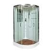 Душевая кабина AvaCan A09GM, 90х90х220 см, стекло прозрачное, профиль хром - превью 2