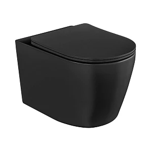 Унитаз подвесной Hansman Keramik Round УНИ0022 Black, сиденье с микролифтом