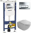 Комплект инсталляция Geberit Duofix Платтенбау 458.125.21.1 4в1 + унитаз Villeroy & Boch Subway Plus