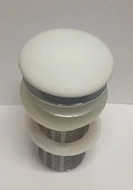 Донный клапан для раковины CeramaLux RD002 без перелива, белый