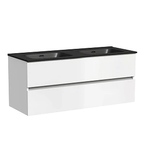 Тумба с раковиной Sancos Urban 120-2 подвесная, белый глянец (раковина СN7004MB)