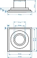 Душевой трап Magdrain C08Q5-G - превью 2