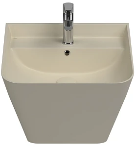Раковина Isvea Sott'Aqua 10SQ37002SV-2K 50x42 см, слоновая кость матовая