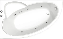 Акриловая ванна Bas Сагра 160x100 см L с гидромассажем