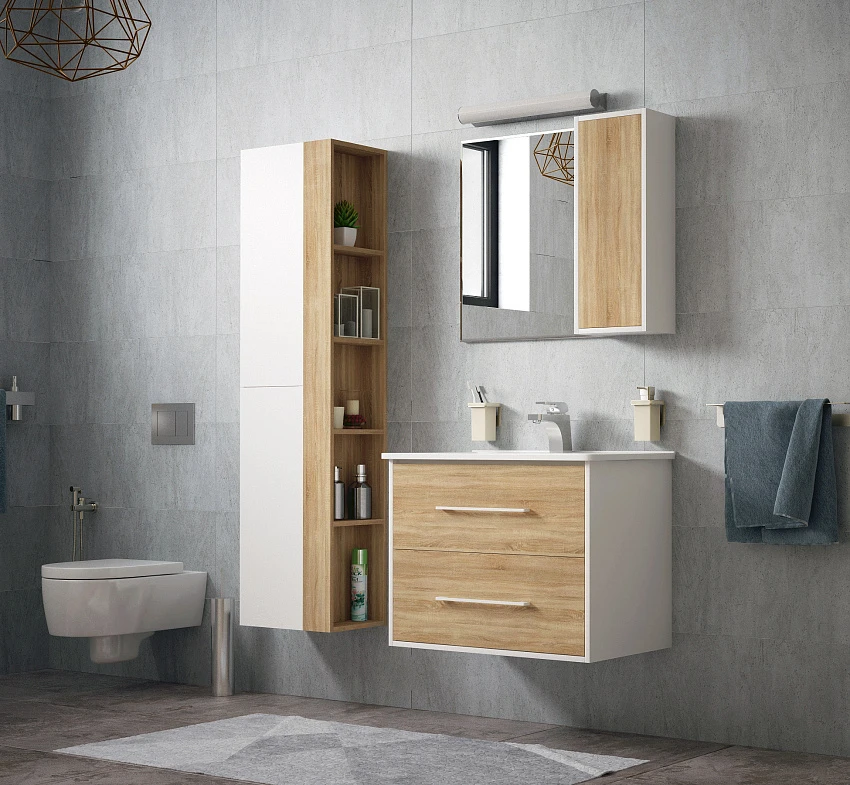 Мебель для ванной Corozo Гольф 85 сонома
