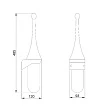 Ершик Nofer Black 09109.N настенный, черный - превью 2
