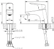 Смеситель Bravat Drop F14898BM-1 для раковины, черный - превью 2
