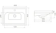 Мебельная раковина Opadiris CeraStyle Frame 60 - превью 2
