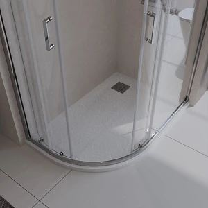 Поддон из искусственного мрамора BelBagno TRAY-MR-UNO-RH-120/90-550-35-W-L-CR левосторонний