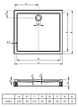 Поддон для душа Riho 253 с панелью и ножками 100x90 см - превью 1