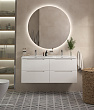 Мебель для ванной Belbagno Etna 120 подвесная, 4 ящика, Bianco Lucido (раковина BelBagno BB-8099-120-2)