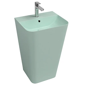 Раковина Isvea Sott'Aqua 10SQ37001SV-2T 50x42 см, мятно-зеленая матовая
