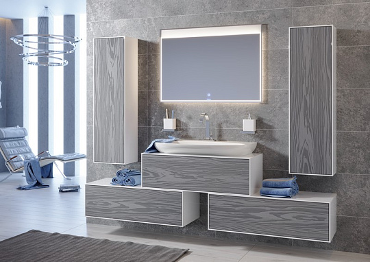 Мебель для ванной Aqwella Genesis 120 миллениум серый