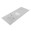 Тумба с раковиной Belbagno Kraft 120 L подвесная, Rovere Galifax Bianco - превью 2
