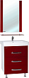 Мебель для ванной Bellezza Рокко 50 напольная, красная, 3 ящика
