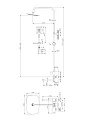 Душевая стойка BelBagno Acqua ACQUA-VSCM-CRM со смесителем, хром - превью 1