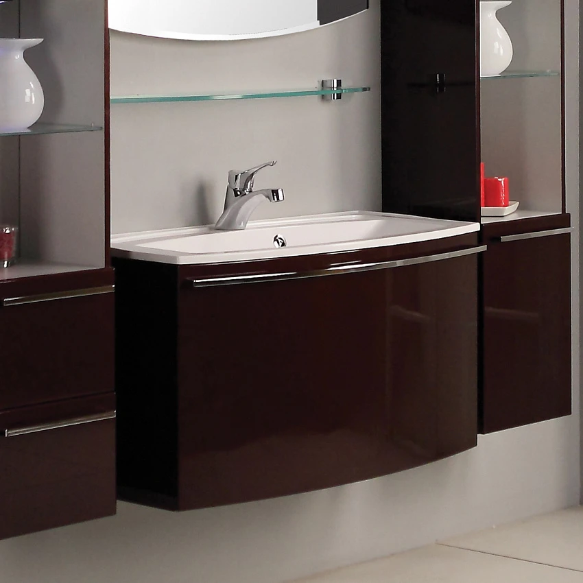 Тумба для комплекта Aquaton Севилья 95 гранат