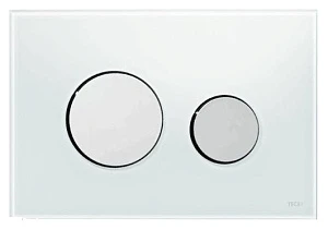 Кнопка смыва TECE Loop 9240660 белое стекло, кнопка хром