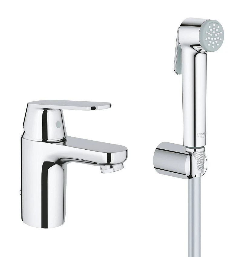 Смеситель Grohe Eurosmart Cosmopolitan 23125000 для раковины, с гигиеническим душем