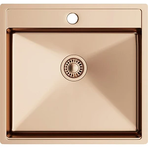 Мойка кухонная TopZeroTNL540 GOLD ROSE медь, 52х54 см