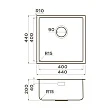 Мойка кухонная Omoikiri Tadzava 44-U/I Ultra 15-IN 44х44 см нержавеющая сталь - превью 1