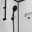 Душевая кабина Niagara Standart 90х90х225 L ST90/15QL/KL/BKT стекло с узором, профиль черный - превью 1
