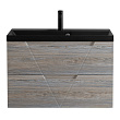 Тумба с раковиной BelBagno Vittoria 100 подвесная, 2 ящика, Pino (раковина BB1000/450-LV-ART-AST-NERO)