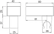Настенный держатель Paini Dax 82CR185 - превью 2