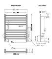 Электрический полотенцесушитель Indigo Attic 60х50 см, бежевый LСLATCE60-50ABERt - превью 2